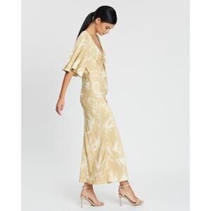 Shona Joy Cream Floral Midi Dress